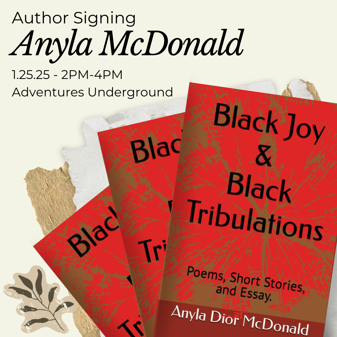 Poet Anyla McDonald will be in for a signing on January 25th.