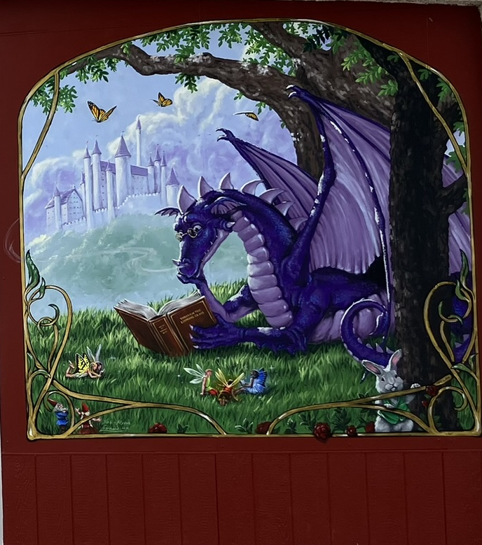 New mural at the front of The Looking Glass