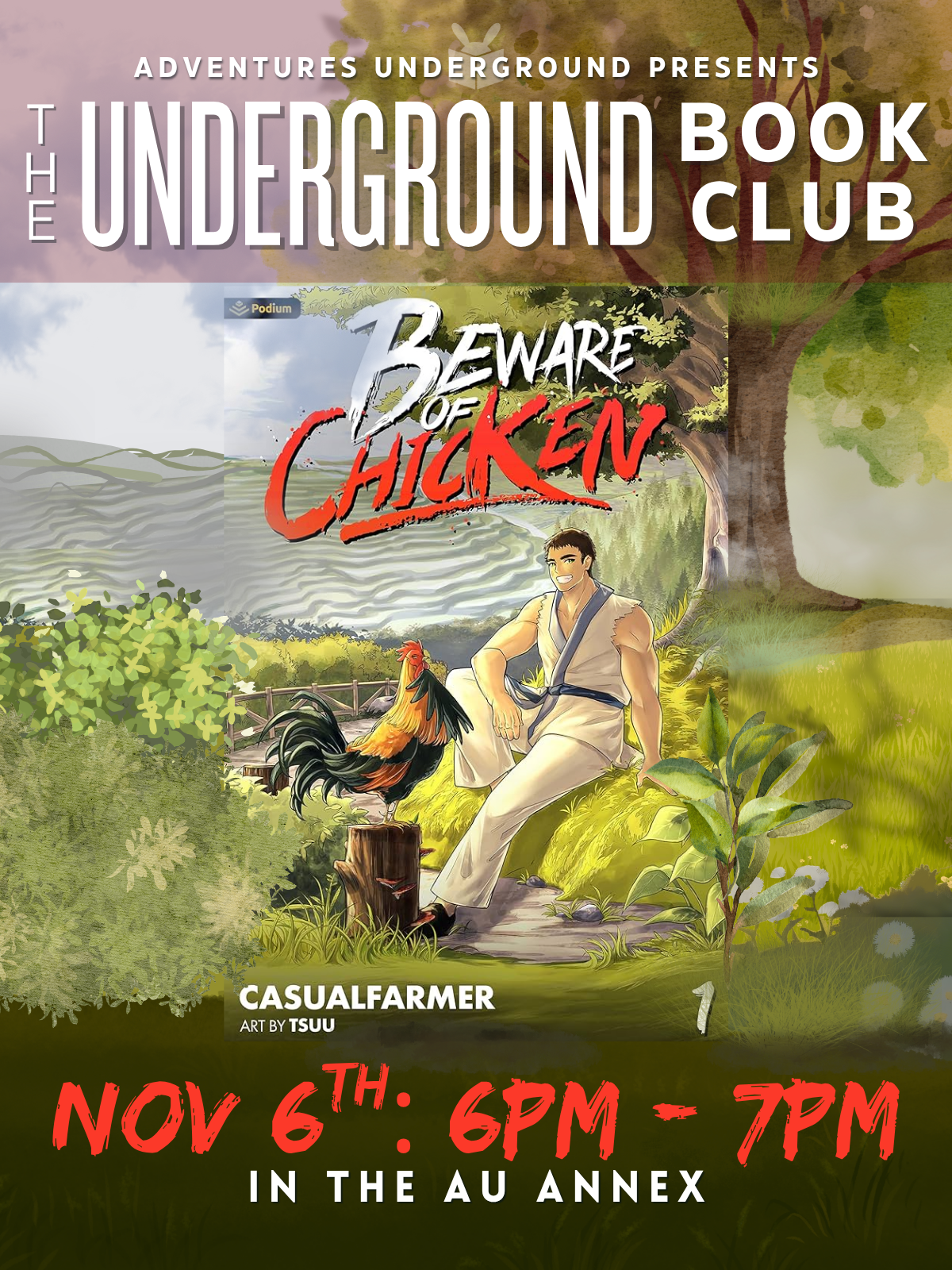 Beware of Chicken, Vol. 1 by Casualfarmer - Meeting Friday, November 6th at 6PM in the AU Annex
